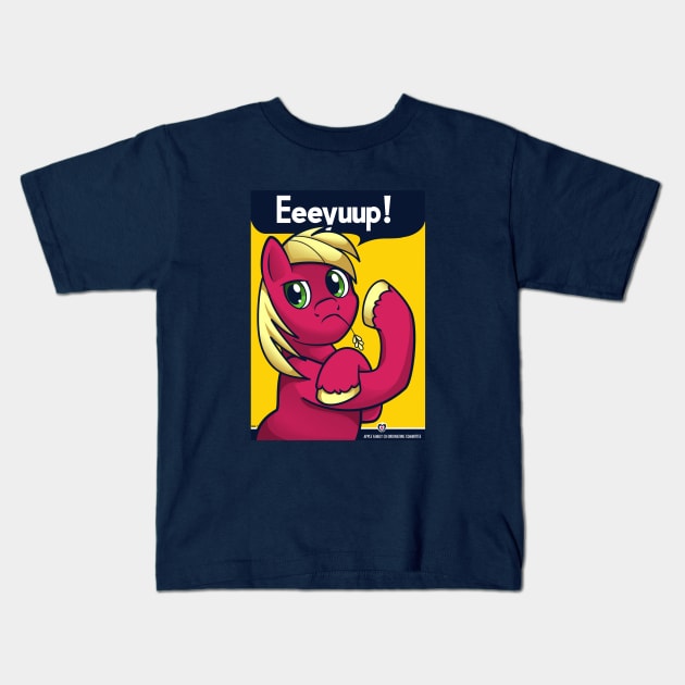 Eeeyuup! Kids T-Shirt by ChristaDoodles